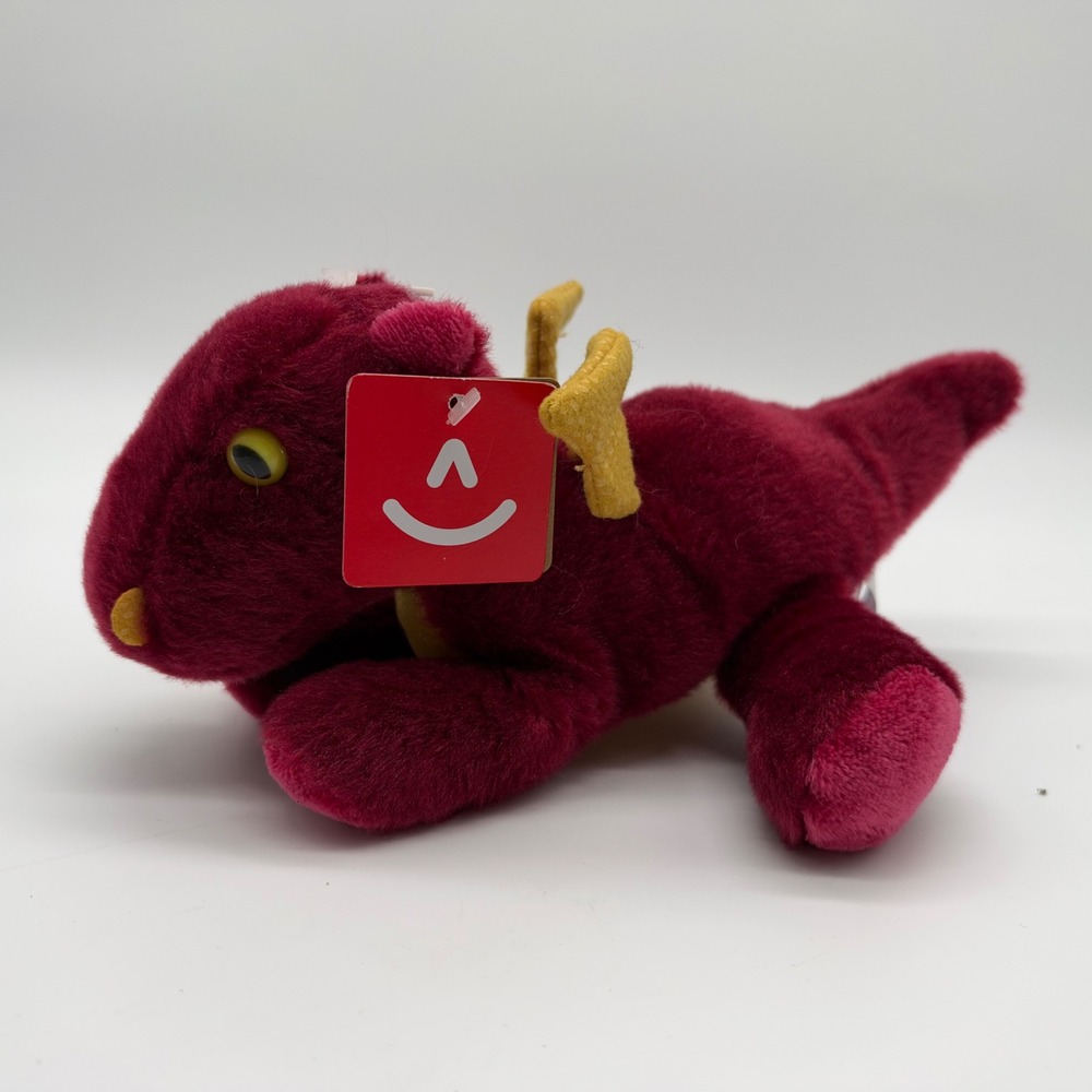 Aurora World Ember Dragon Burgundy Gold Plush Stuffed Animal 31785